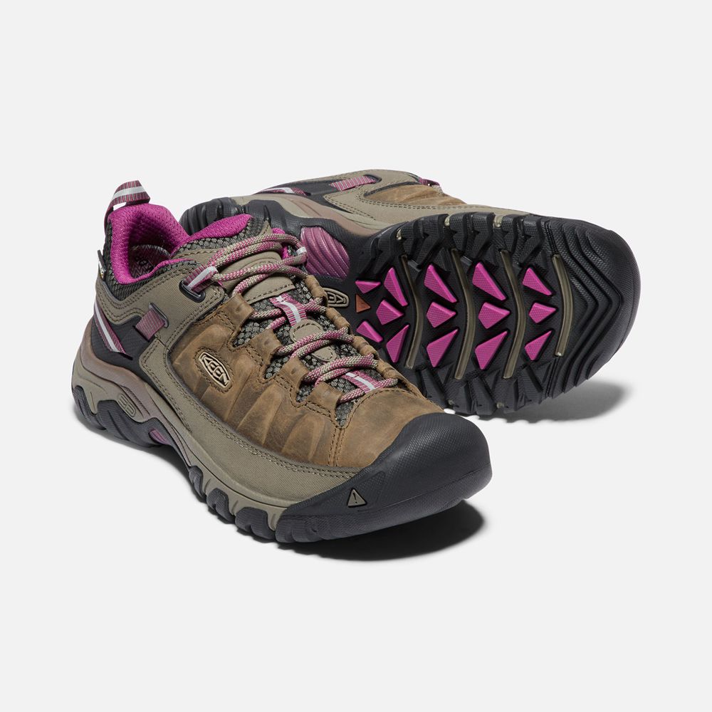 Zapatos de Seguridad Keen Mexico Marrom - Mujer Targhee Iii Waterproof - QP5629107